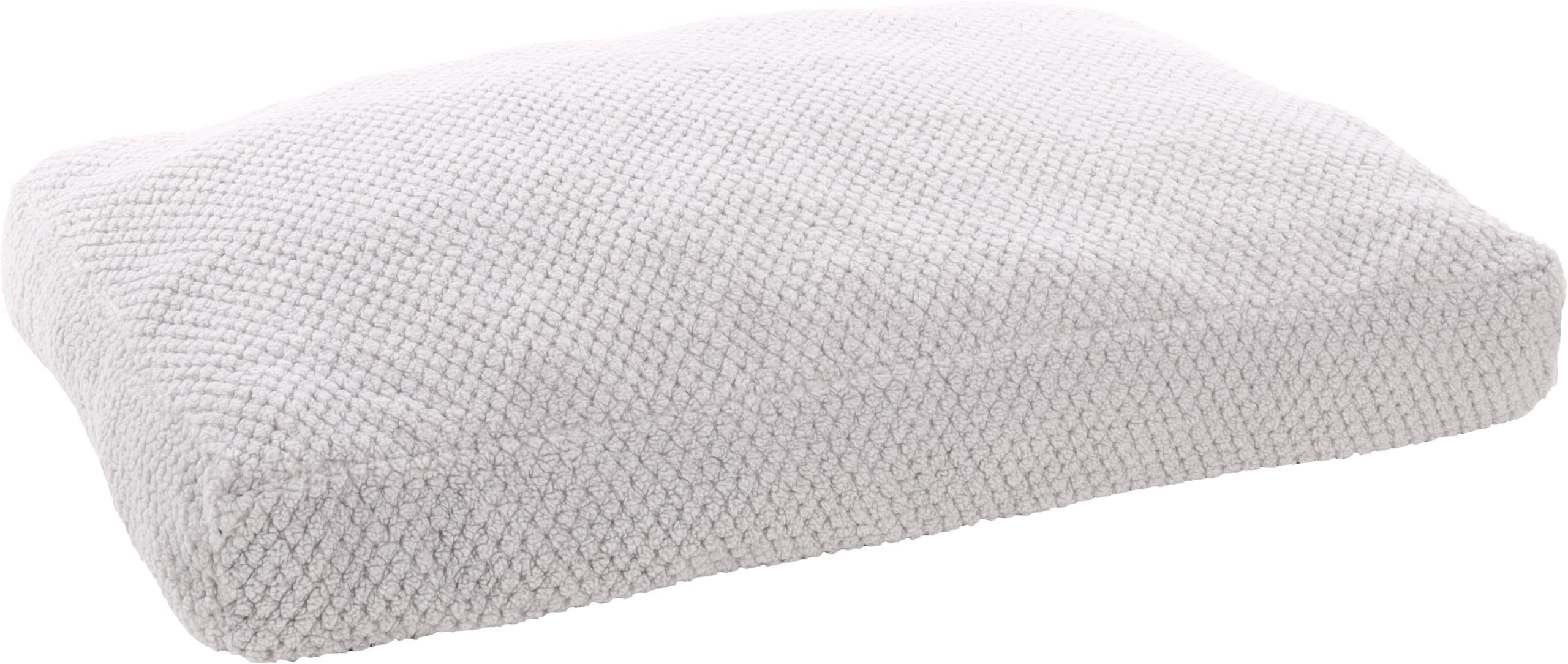 Flamingo Hundekissen – Graues Jacquard-Kissen, Waschbar, Rutschfester Boden