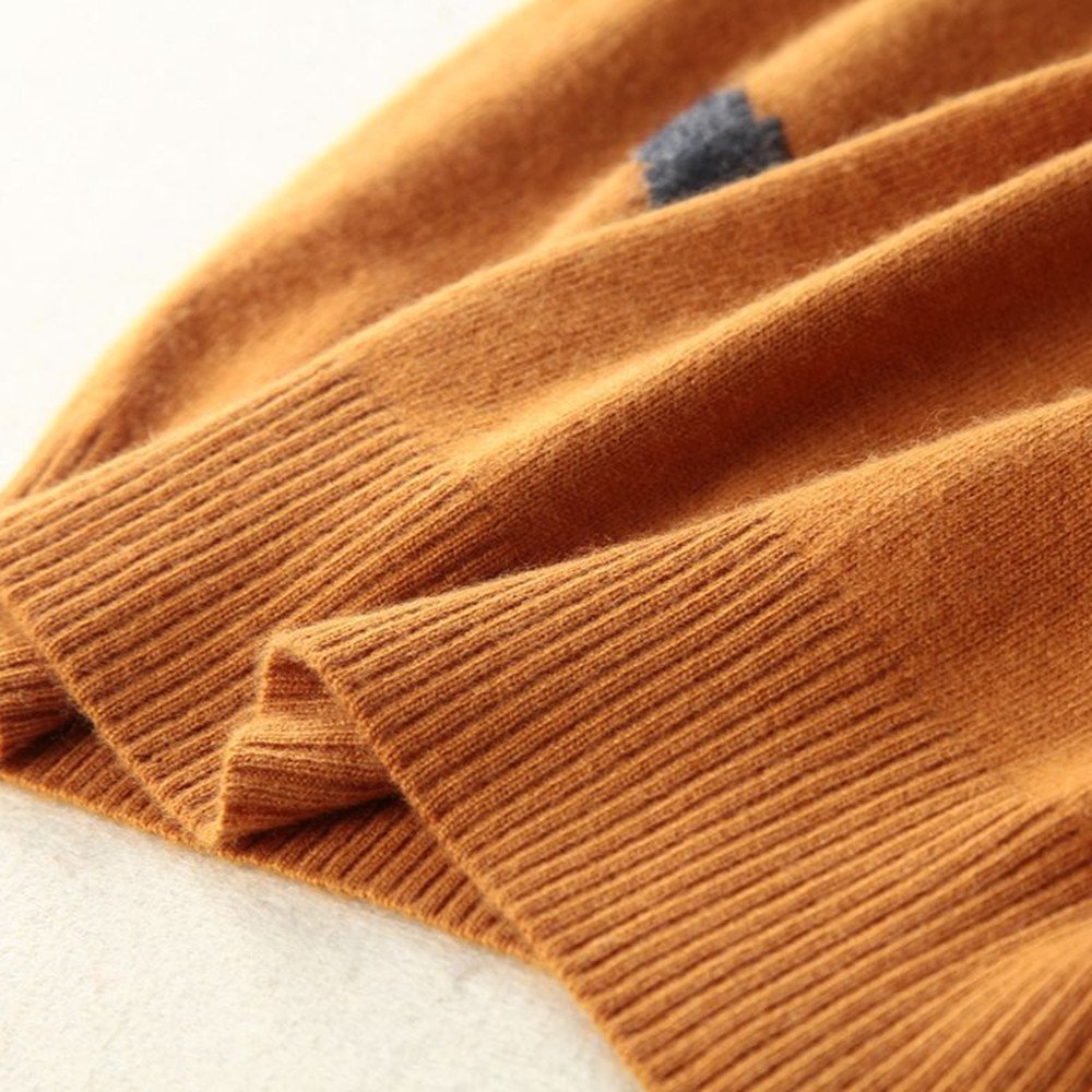 Maglione Girocollo in Cashmere Moda Uomo - Maglia da Passeggio per Il Tempo Libero