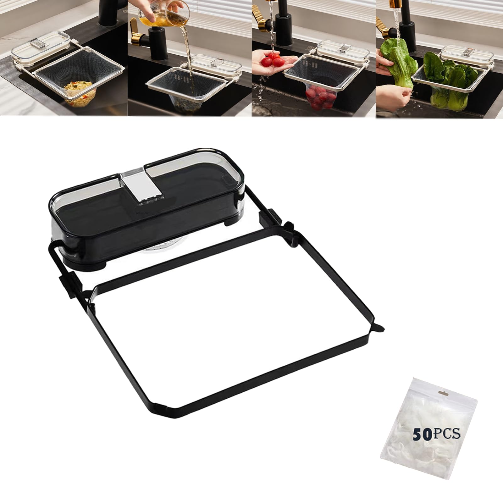 Filtre d'évier cuisine compact pour préparer les repas en toute sérénité