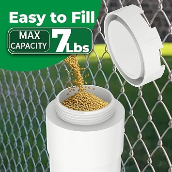 Forestchill Automatic Chicken Feeder with Adjustable Valves, Heavy Duty Plastic Pipe Chicken Coop Feeder of 7 Pounds Capacity, No Waste Hanging Chicken Feeders with 2 Lids