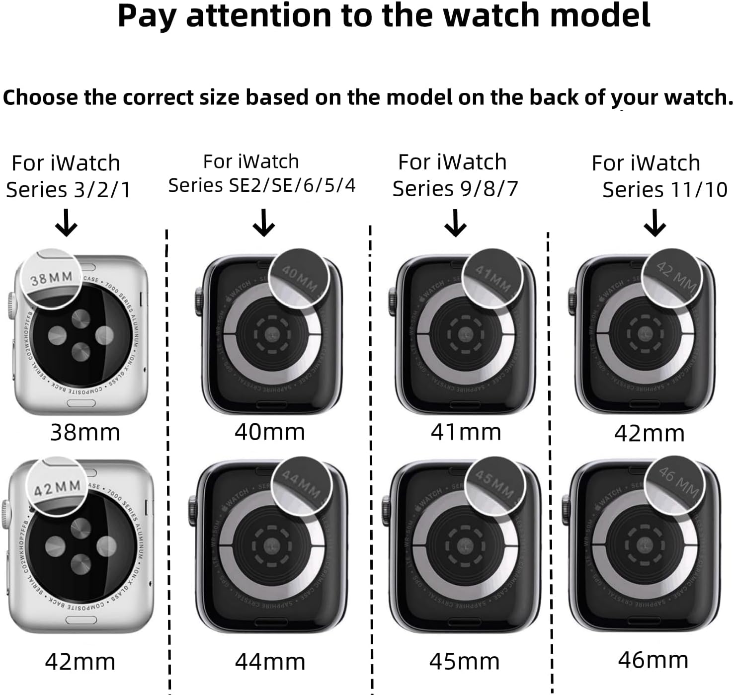 Compatible For Apple Watch Band with Bling Diamond Case 38mm 40mm 41mm 42mm 44mm 45mm 46mm 49mm Ultra 3/2/1, Women Glitter Sparkle Bands For iWatch Band Series 11 10 9 8 7 6 5 4 3 2 1 & SE3 SE2 SE - Image 5