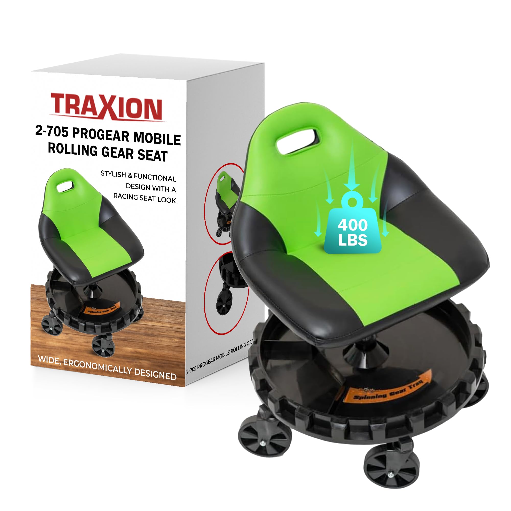 Amazon.com: Traxion 400lb Capacity 2-705 Green Progear Mobile