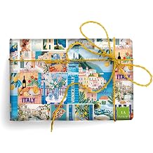 Kartos La Dolce Vita Italian Wrapping Paper, Folded