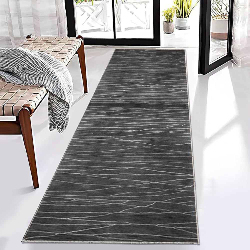 Tapis Passage Cuisine Entrée Tapis Couloir Tadi & Imperio1979 - Taupe/ Anthracite - Antidérapant - Lavable Machine Tapis De Couloir Long Tapis Passage Cuisine Entrée Tapis Couloir Tadi & Imperio1979 - Taupe/ Anthracite - Antidérapant - Lavable Machine Tapis De Couloir Long
