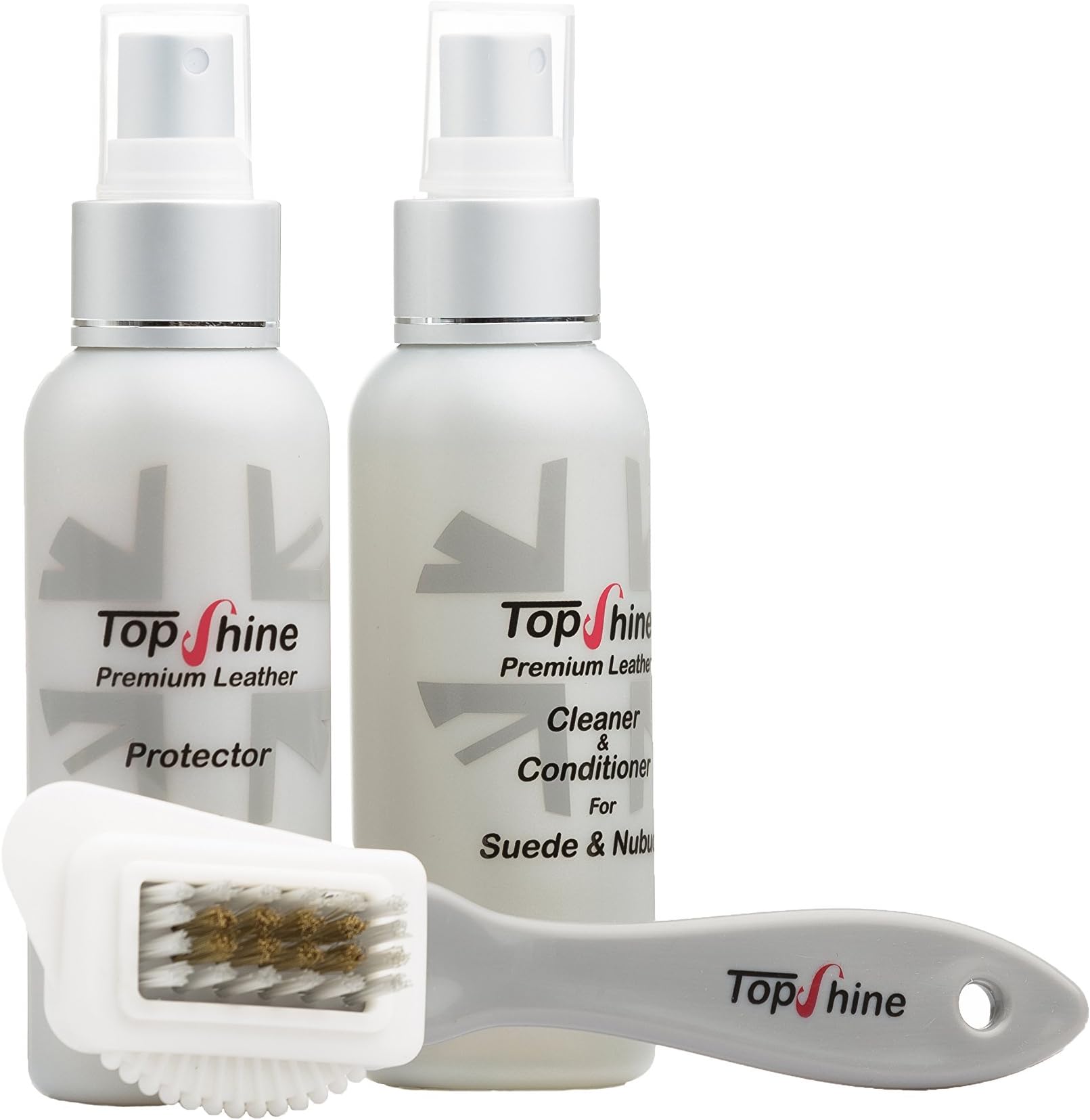TOPSHINE Professional Nubuck And Suede Protector Spray For Shoes - Premium Leather Protection Spray And Suede Shoe Spray, 2 x 100 ml Bottles - Shoe Accessories For Men