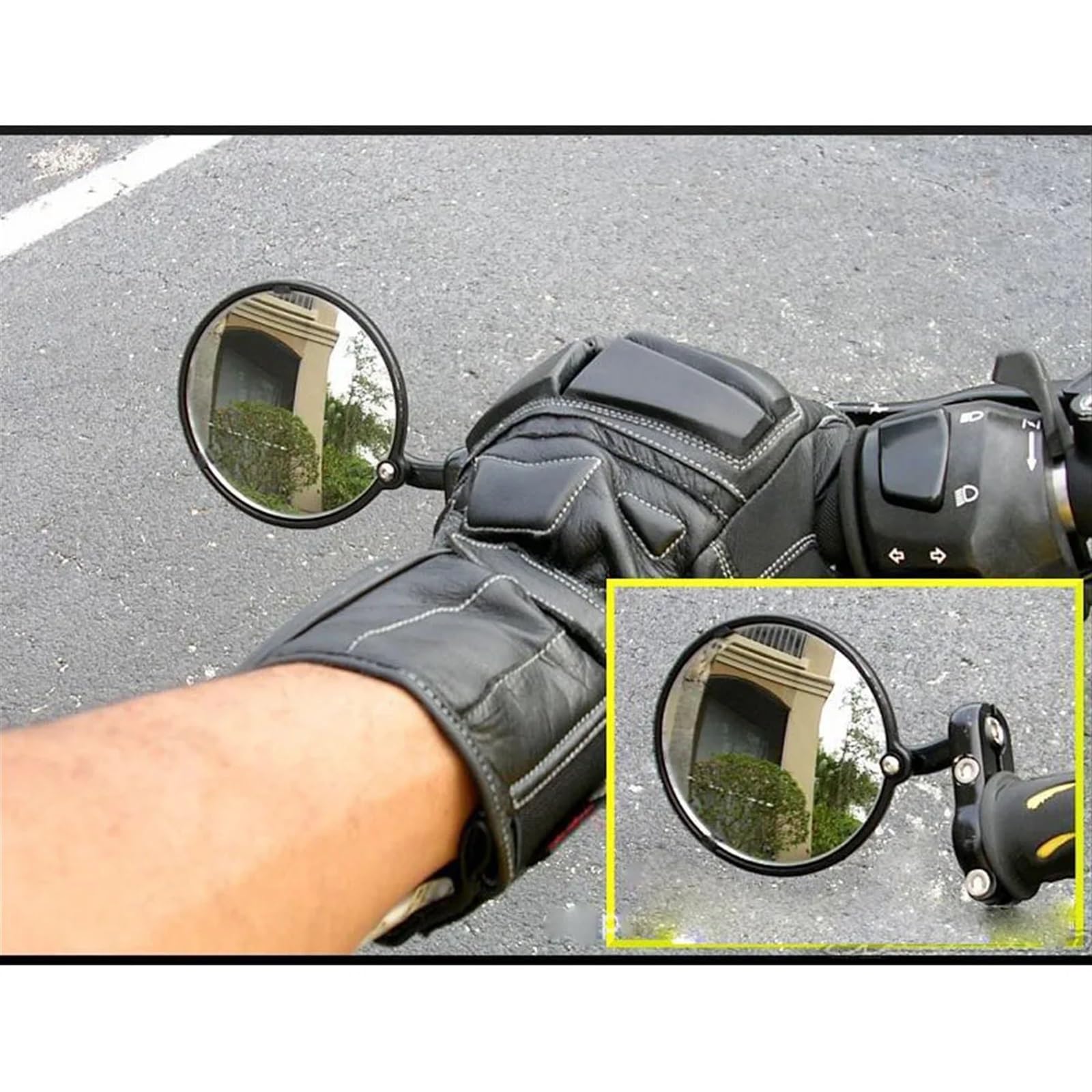 Rétroviseurs rotatifs Rétroviseurs Latéraux De Moto, Rétroviseurs Latéraux pour Halley MSX125 NK150, Accessoires Modifiés 1 Paire