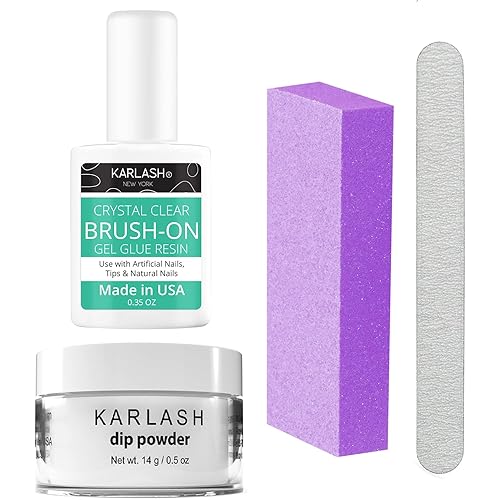 Karlash Nail Repair Kit for Broken Cracked Split Nails. Emergency Easy Quick Fix (Crystal Clear)