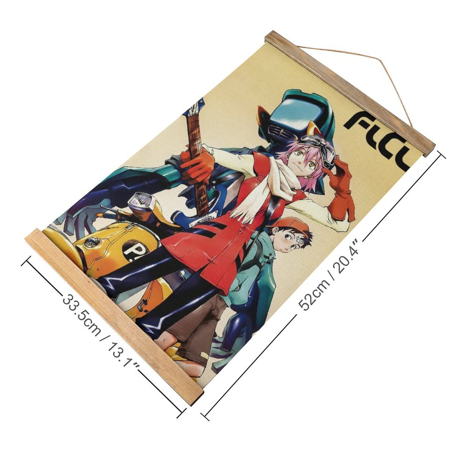 Amazon.co.jp: アニメ FLCL スクロールポスター 壁掛け ファブリック