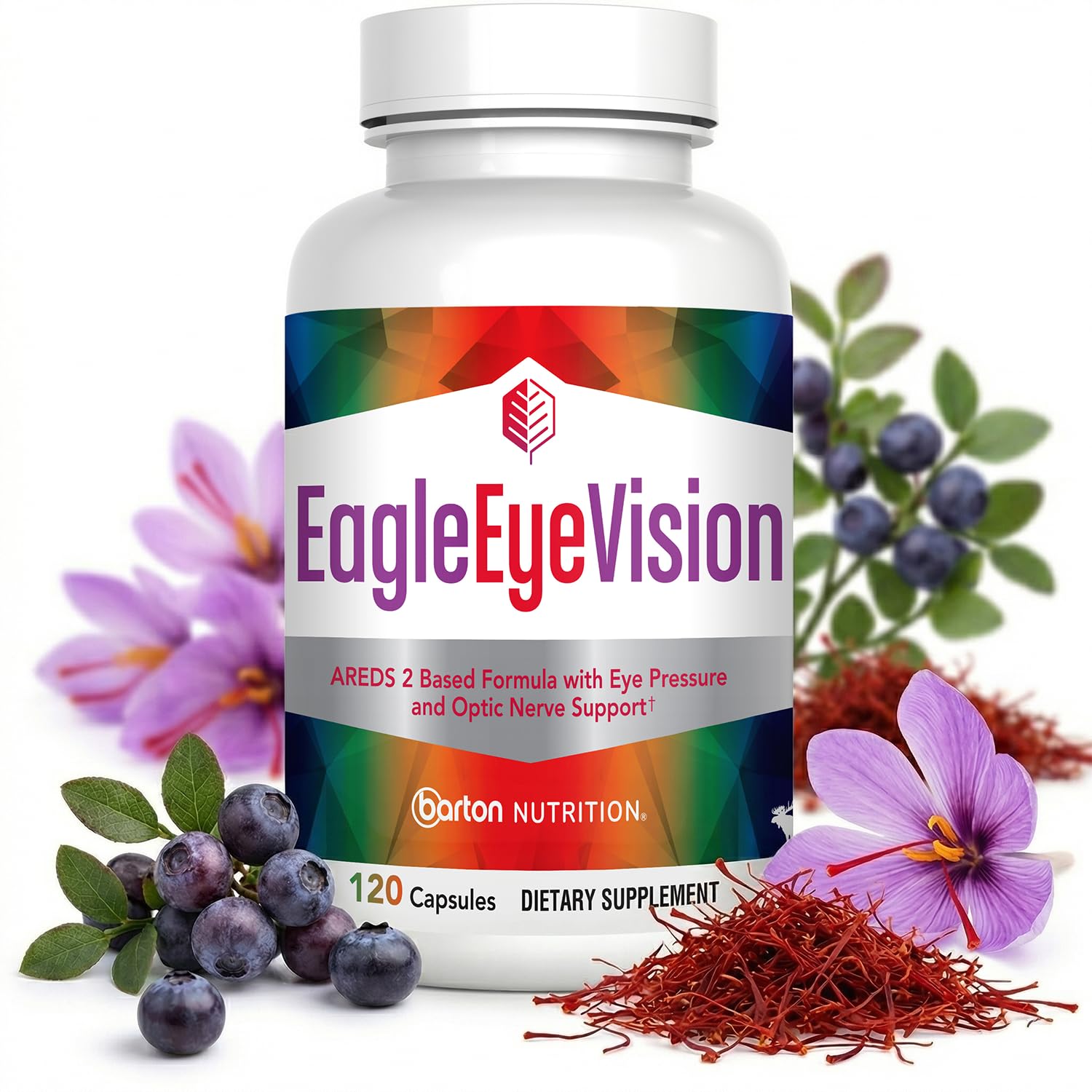 EagleEye Vision, 10-Ingredient Eye Supplements for Adults, 1 Month Supply