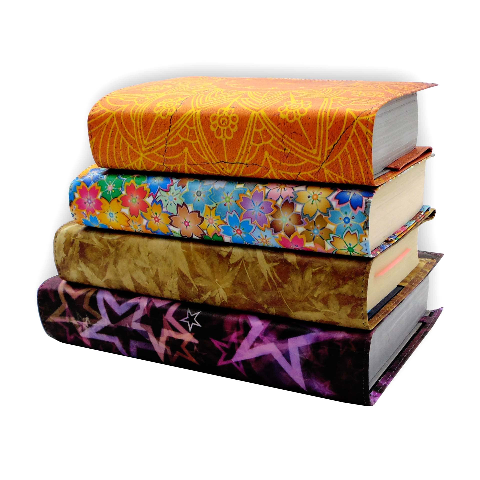 Book Cover, Adjustable, Protection for Books, Waterproof, Adjustable to Any Thickness, Printed Book Cover - 4 Different Sizes (145, G