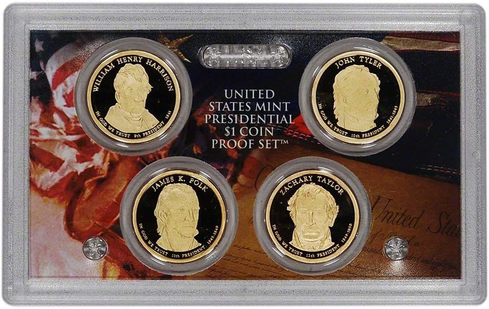 2009 S Presidential Dollar 4-coin Proof Set $1 US Mint DCAM - No 2009 S Presidential Dollar 4-coin Proof Set $1 US Mint DCAM - No