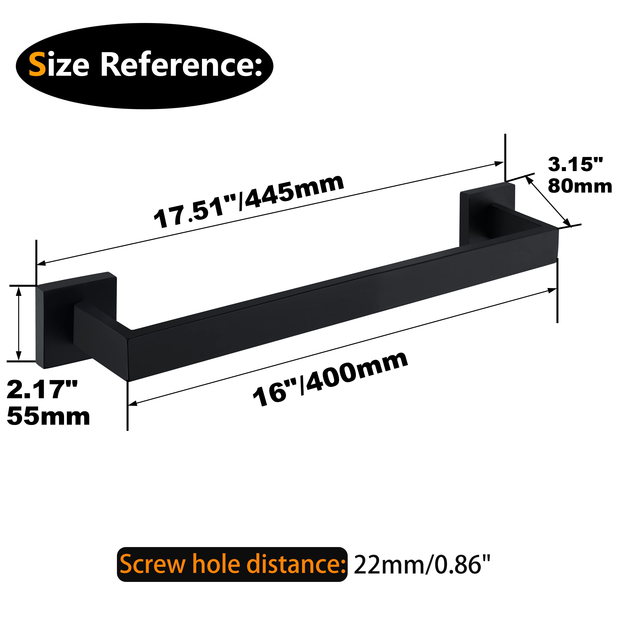 AIKER Toallero De Baño,8PCS Juego De Toalleros De Baño Sin Taladro