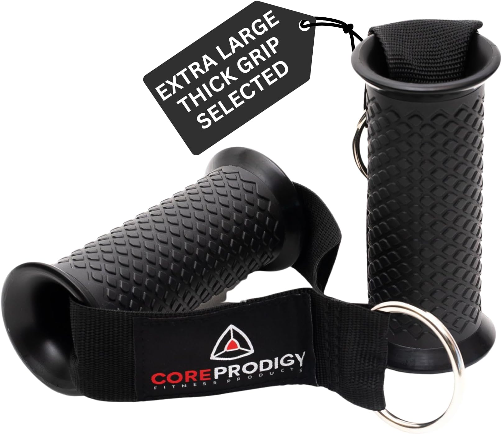 Heavy Duty Exercise Handles - Grip Attachments for Cable Machine Pulleys, Gym Equipment, Resistance Bands, and Weight Lifting