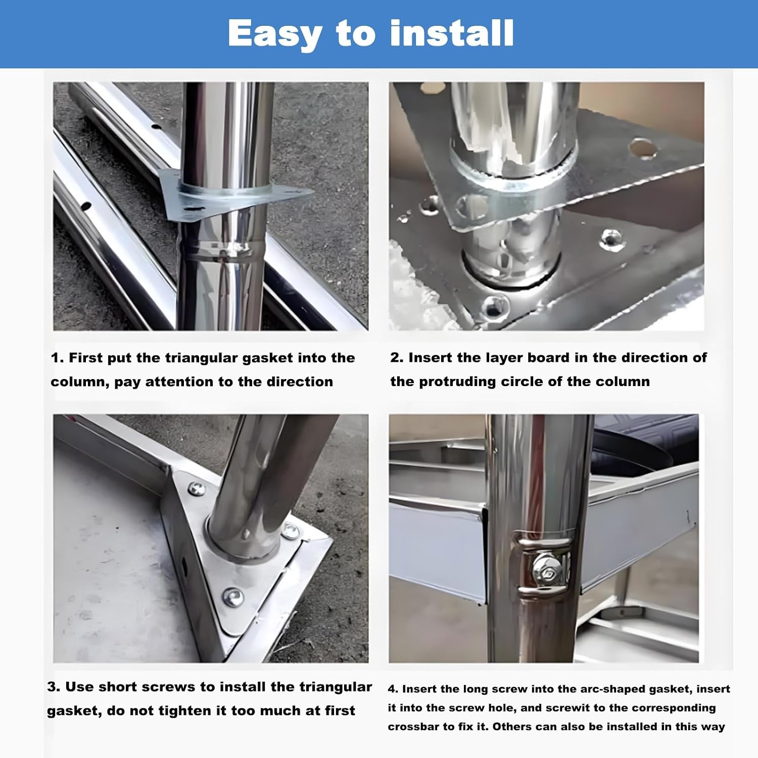 Stainless Steel Prep Table, Kitchen Catering Table, Heavy Duty Prep Worktabl with Baffle, Commercial Work Table for Kitchen Restaurant(L100xW80cm/39.3x31.4in)