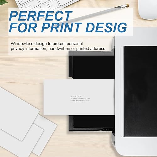 Miniatura 6 de Sobres de seguridad PANDRI 750#10, sobres autosellables sin ventanas, patrón de tinte de seguridad para correo empresarial seguro, facturas y