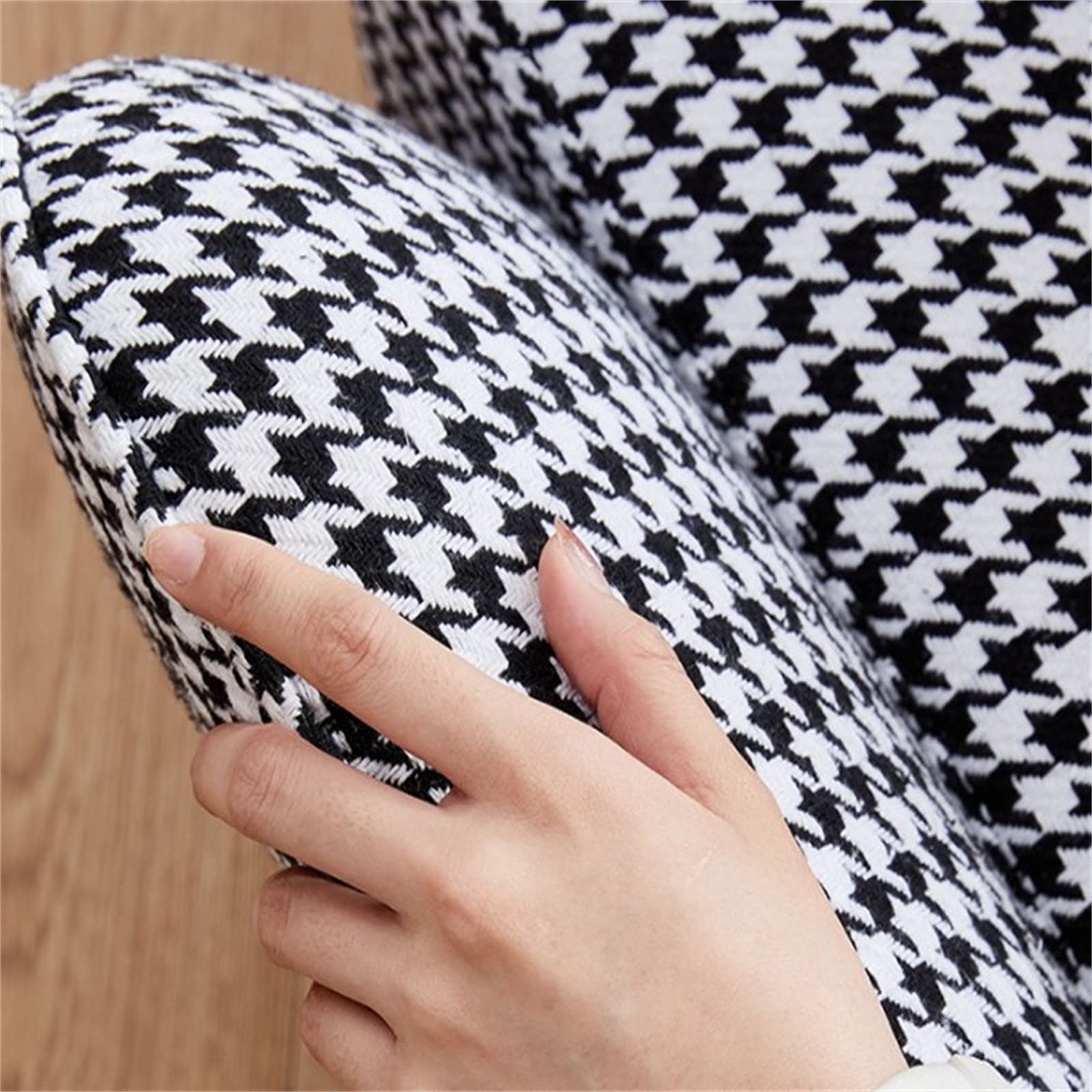 新品　千鳥格子　モダンチェアー Amazon｜ソファー椅子 シングルソファチェア千鳥格子モダンな怠惰な