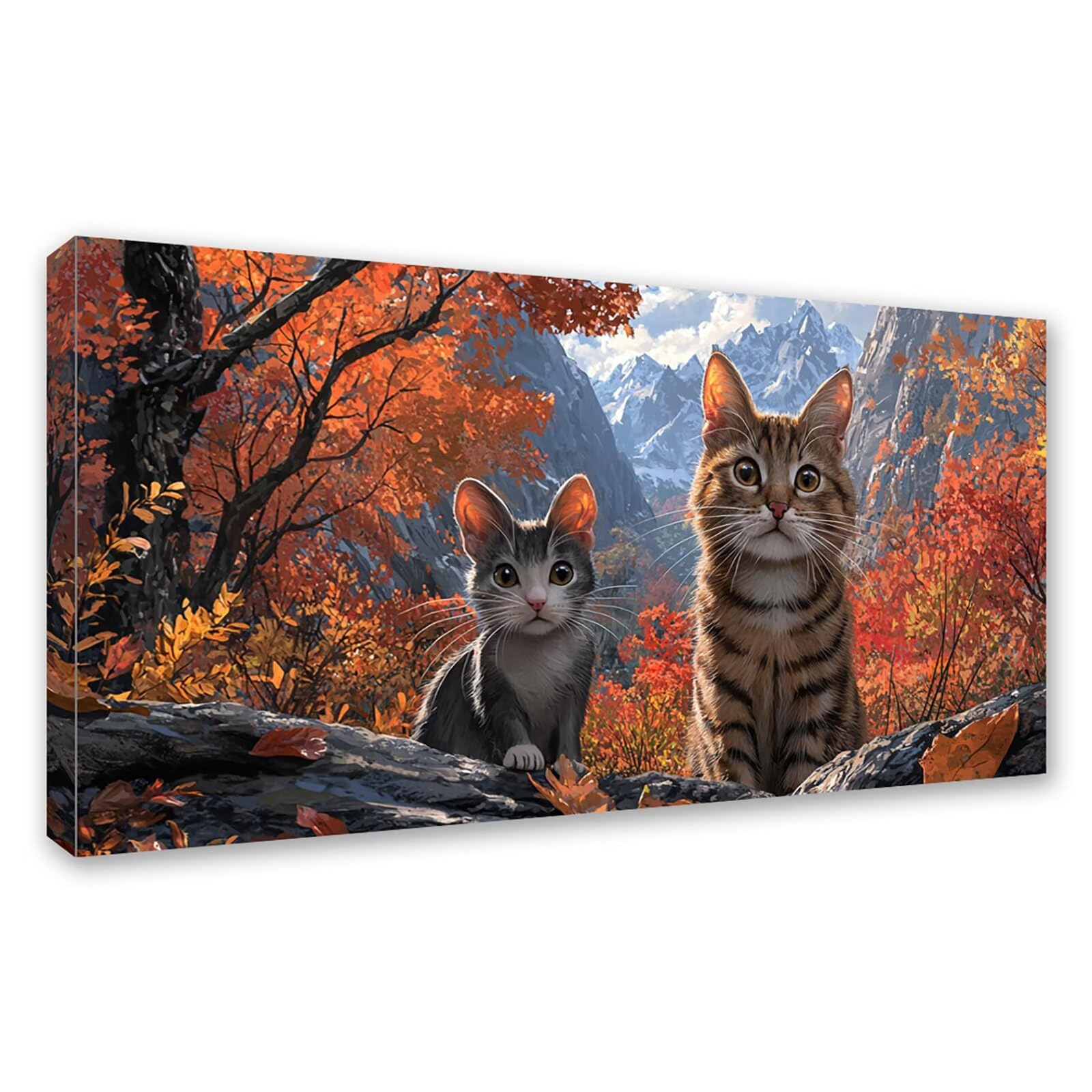Diamond Painting Grande 160x80cm Gato Diamond Painting Adultos, DIY Animal Pintura de Diamante Manualidades Adultos, 5D Cuadrado Rhinestone Bordado Punto de Cruz para Home Decoration Regalo 0J-145