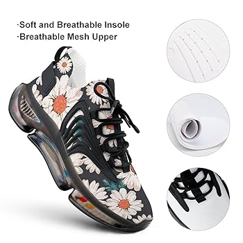 Amazon.co.jp: スニーカー メンズ フラワー 花柄 デイジー