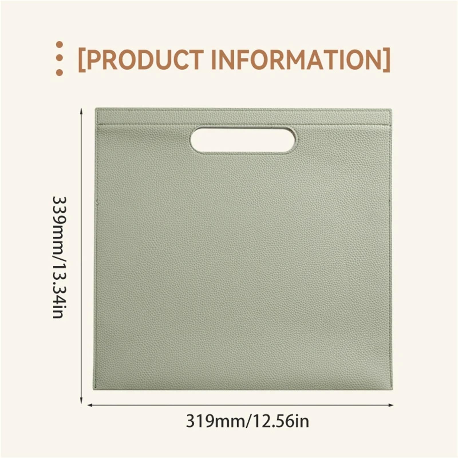 Skórzana torba na dokumenty, Leather A4 Document Bag With Magnetic Tablet Holder Multicolor 34 x 32 cm(Brown Orange)