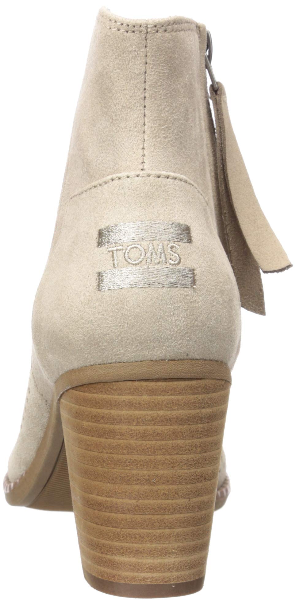 Toms Womens Majorca Peep Toe Fashion Boot Desert Taupe Diamond