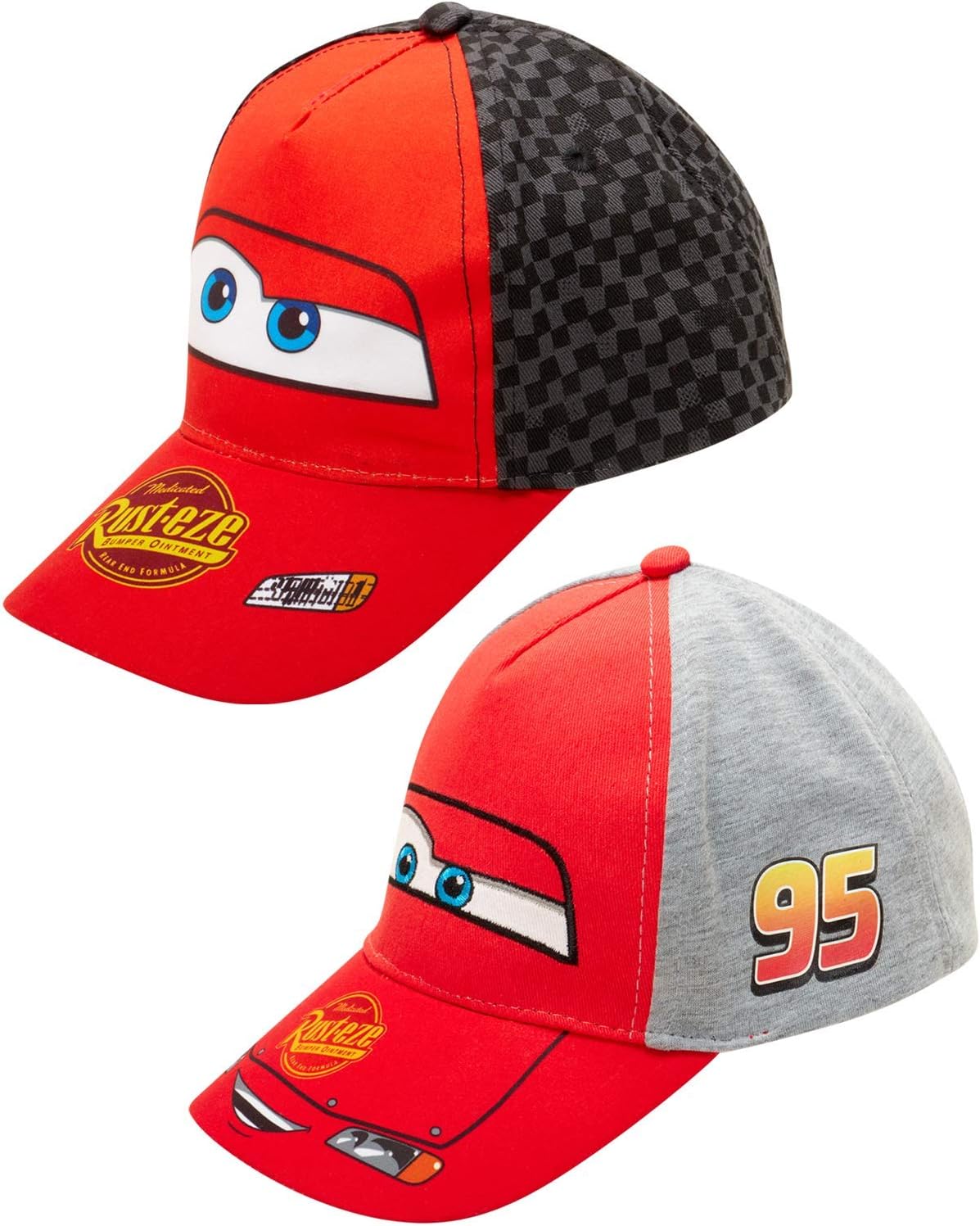 Disneyboys Assorted Character Cotton Baseball Cap, 2 Piece Design Set