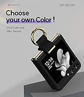 Vista 3 de GOOSPERY Goosepry - Funda con soporte de anillo compatible con Galaxy Z Flip 5, delgada, sólida y resistente, policarbonato duro para protección