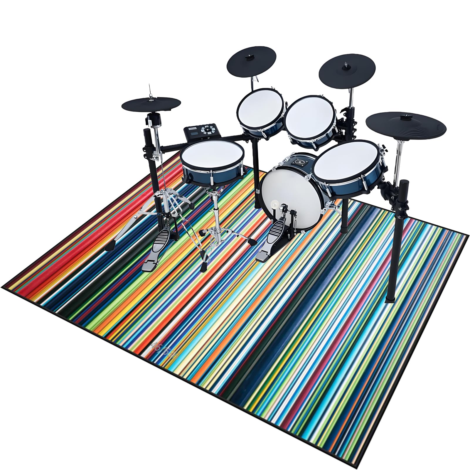 180 x 160 cm Tappeto per Batteria Insonorizzato, Tappeto Professionale per Batteria e Strumenti a Percussione Elettronici per Grancassa Rullante e Altri Strumenti, Tappeti Rettangolari Antiscivolo