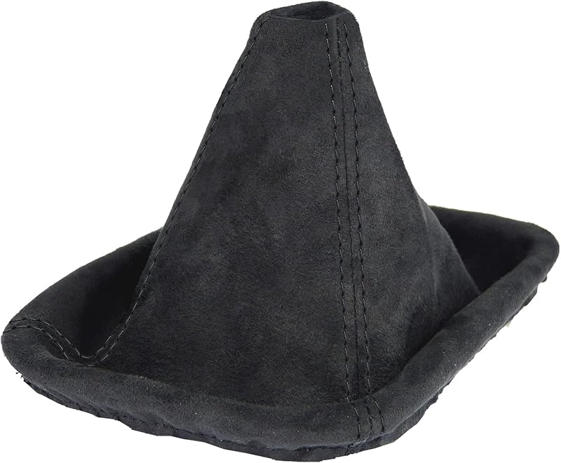 Coifa da Alavanca de Câmbio em Suede Sintético L & P Car Design para BMW Série 3 E46 Manual Preta – 1 unidade