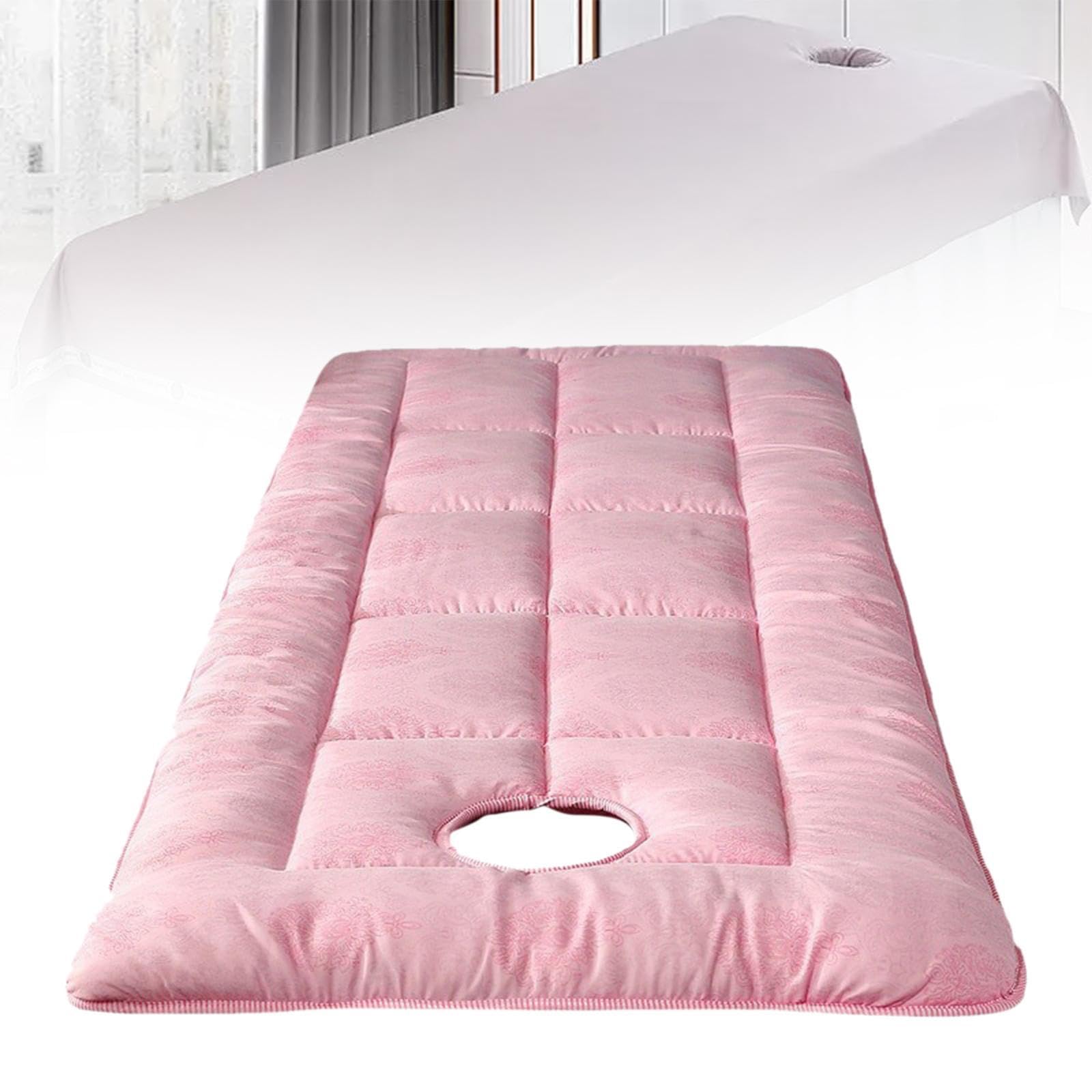 jojomis SPA Massage Table Pad 60x185 cm, Polyester Beauty Salon Mattress with Face Hole