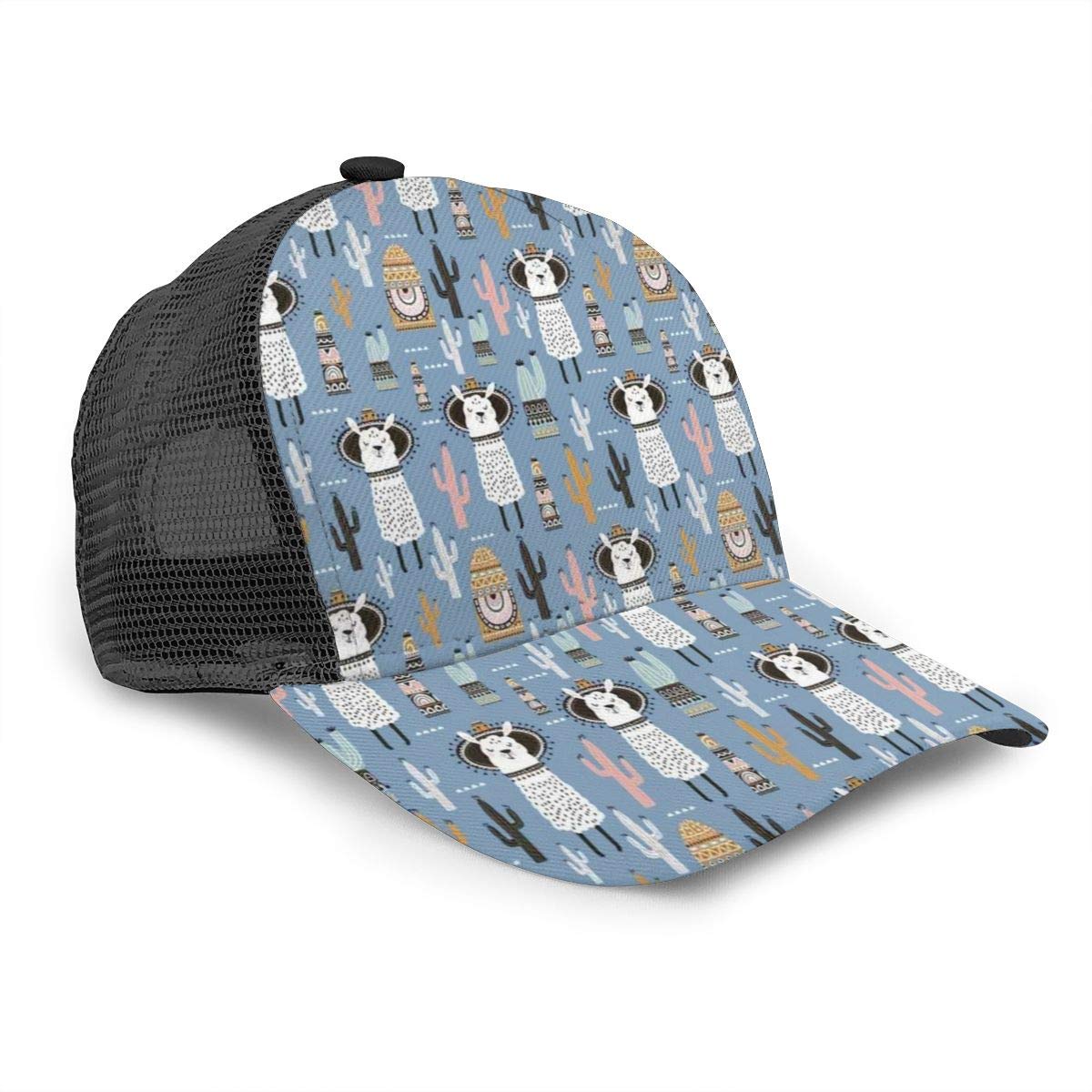 Unisex Baseball Cap Llama Tribal Aztec Style Primitive Snapback Hats  Trucker Hat Hip Hop Adjustable Caps