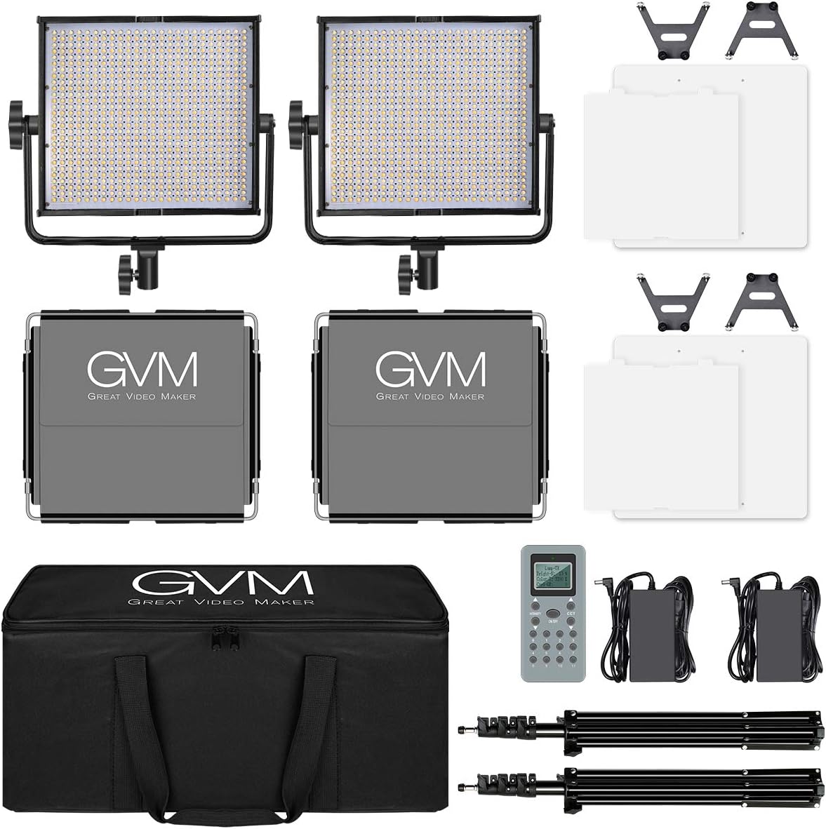 Authеntіс Crаzу Dеаlѕ GVM LED Video Light, 2 Packs Dimmable Bi-Color Photography Lighting kit with Wireless Remote, Video Lighting with Multi-Light Control and Memory Function, CRI 97+, 3200-5600K, for Video Shooting Gеt Chеар Prісе GVM LED Video Light, 2 Packs Dimmable Bi-Color Photography Lighting kit with Wireless Remote, Video Lighting with Multi-Light Control and Memory Function, CRI 97+, 3200-5600K, for Video Shooting