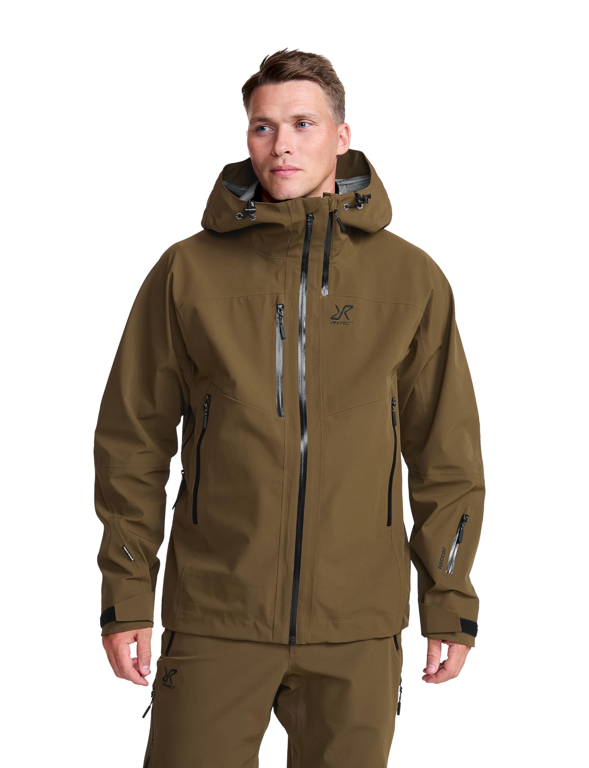 RevolutionRace Cyclone 3L Shell Jacket für Herren, Wasserdichte Jacke mit Recco-Reflektoren zum Wandern