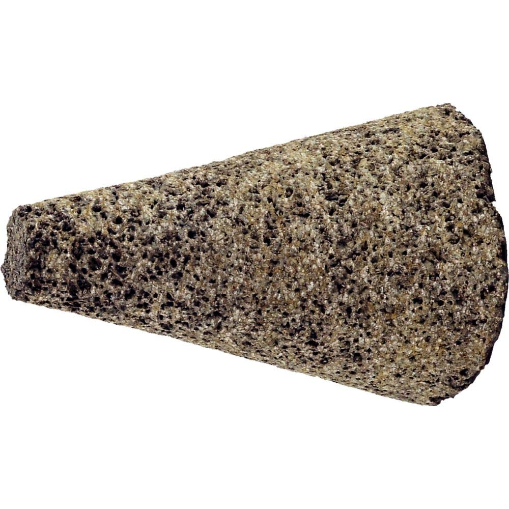 PFERD 61859 Type 17 Tapered Cone, Aluminum Oxide, 2-1/2 Diameter x 3 Length, 5/8-11 Thread, 18144 RPM, 16 Grit