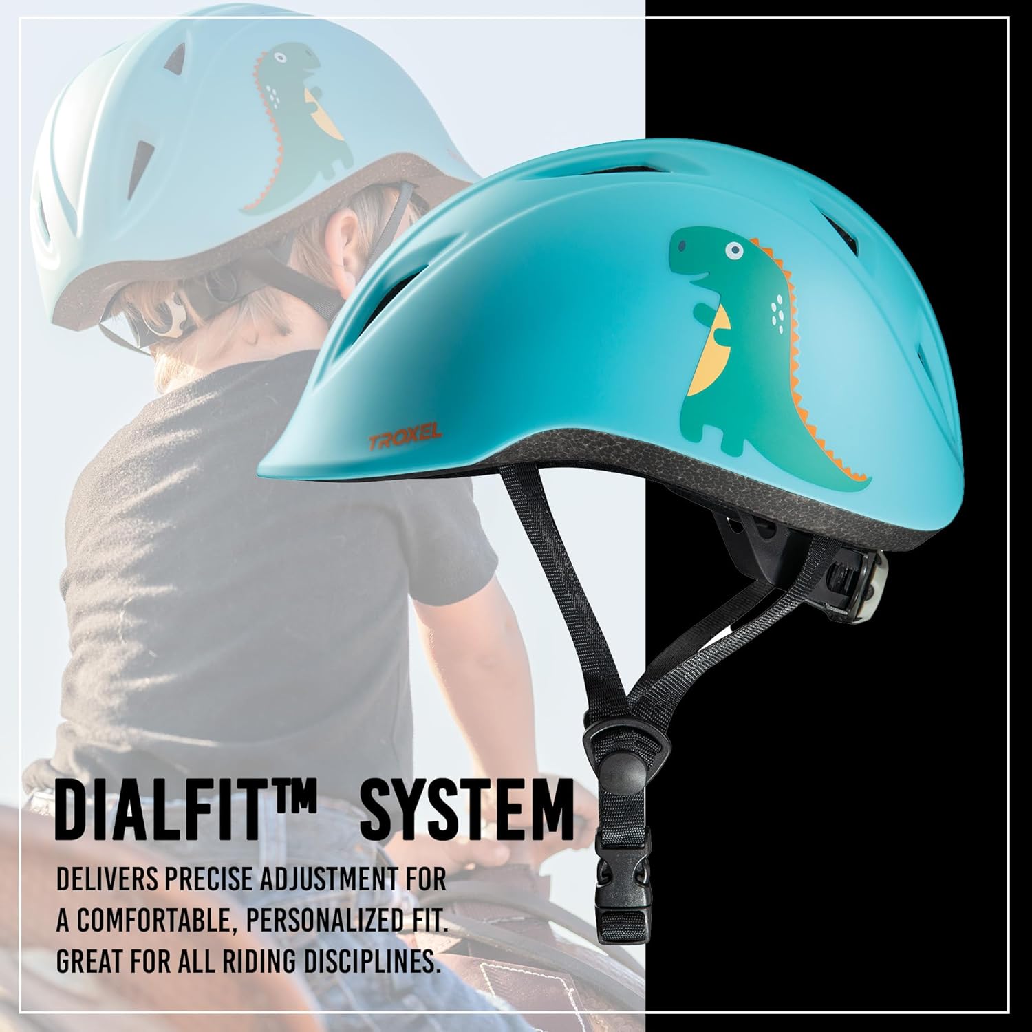 Troxel Youngster Vibrant Horse Riding Helmet, Light, Adjustable Design, Safety Fun Horseback Riding Gear