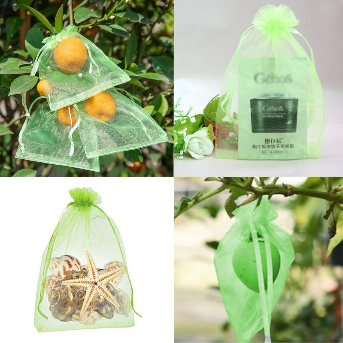 Bolsas para Uvas en Parra, 100 Piezas Bolsas Uvas Protección, Bolsa para Proteger Fruta 30cm x 20cm, Proteger Las Frutas de Las Aves Mariposa Avispa Aves