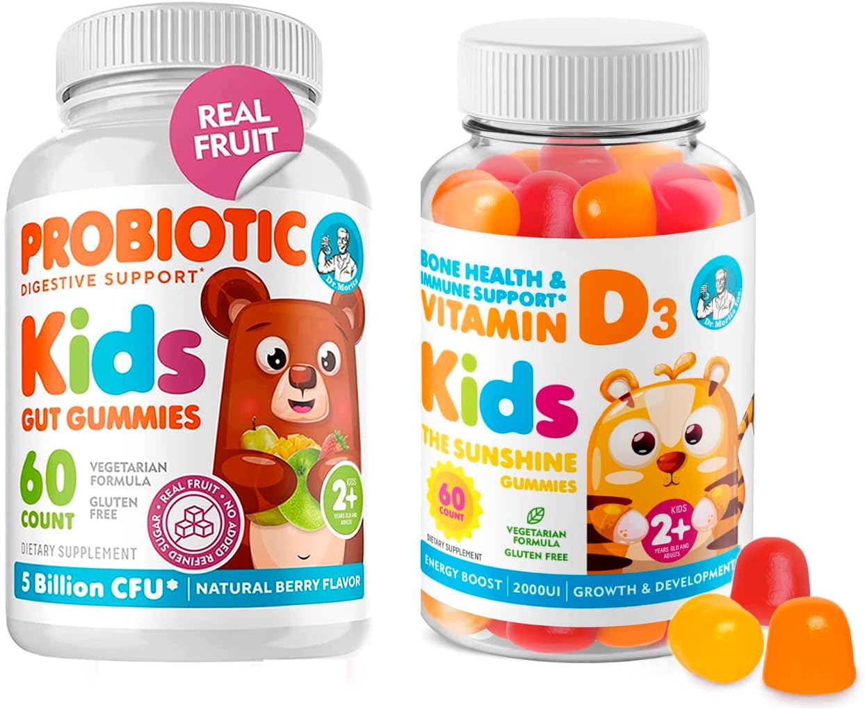 DR. MORITZ Vitamin D Gummies for Kids and Probiotics for
