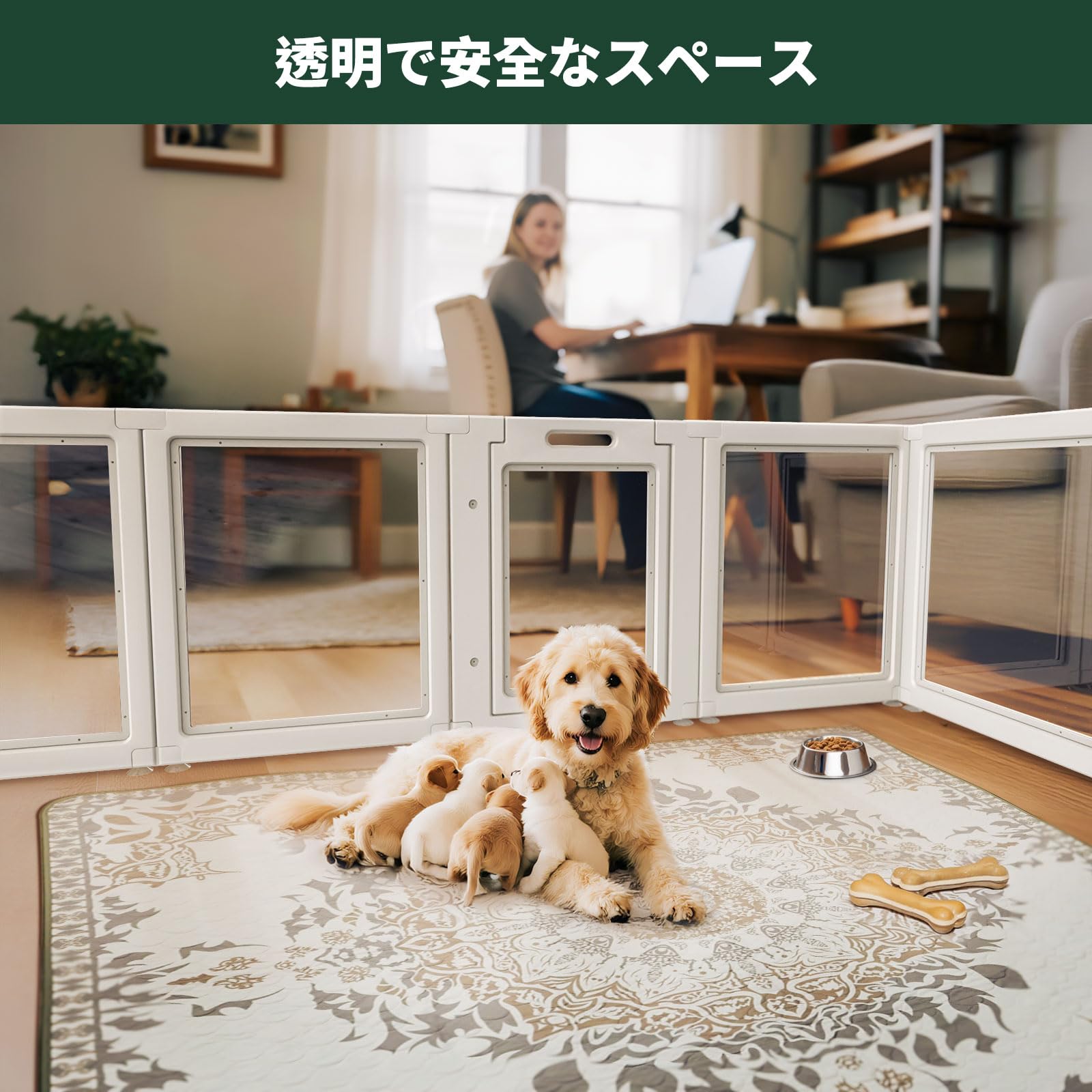 fxw AuraSpace アクリル 室内用犬用サークル 60cm 8枚【新品】 Amazon | FXW AuraSpace 透明アクリル犬用サークル 室内用 60cm 8枚