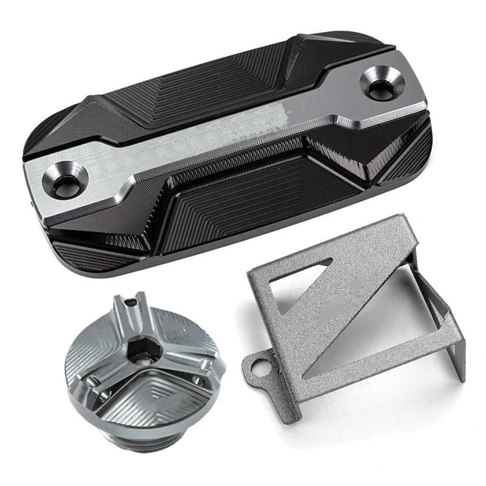 Per NT1100 2023 2022 Per NT 1100 DCT CRF 1100 L 2021 Protezione Del Serbatoio Dell'olio Freno Per Moto E Tappo Di Riempimento Motore(3Pcs Set Grey)