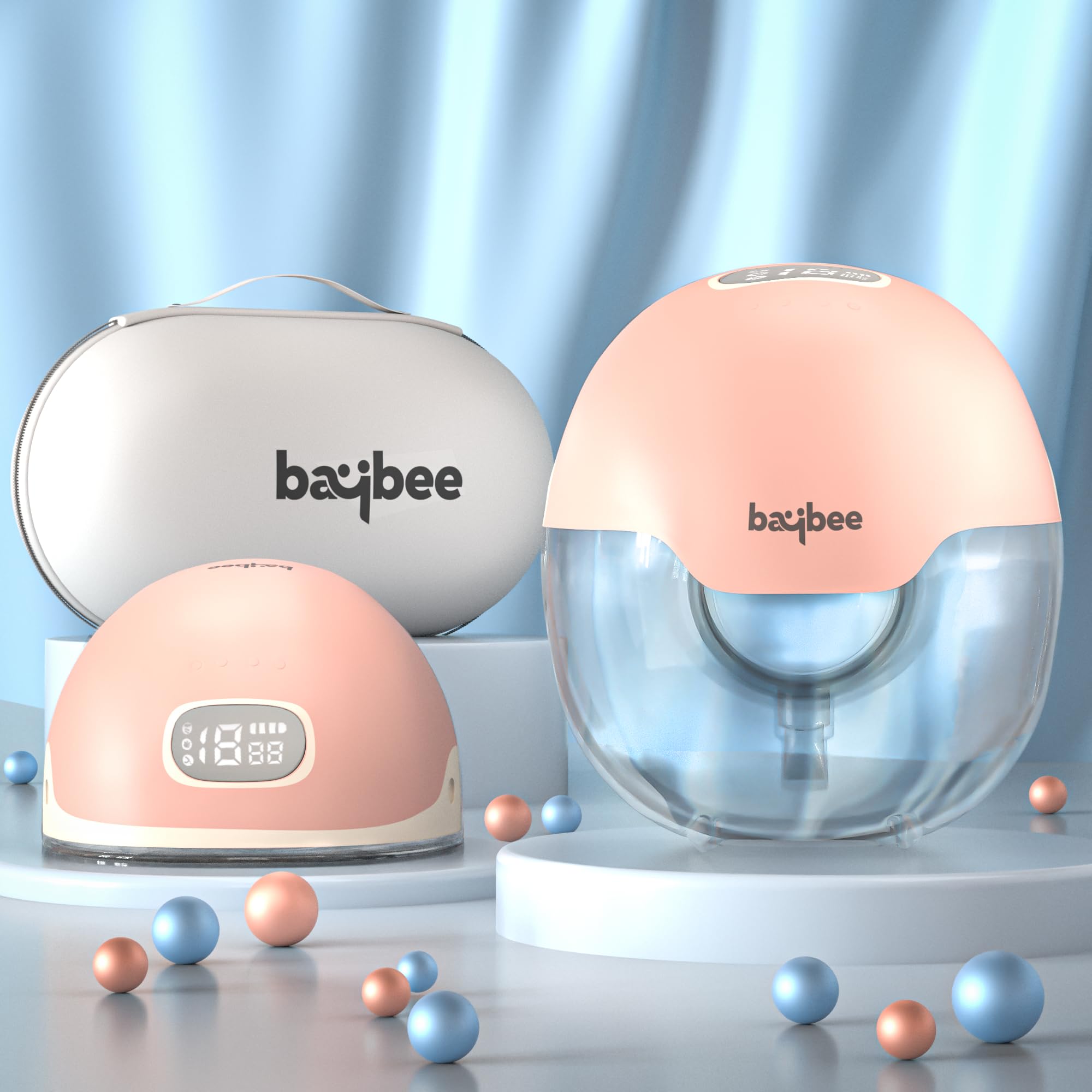 Double Wearable Electric Breast Pump For Mothers | Portable Breast Pump Electrical Machine with 3 Modes and 15 Suction Levels, Rechargeable with large 1500 mah battery & LED Display | Hands-Free Automatic Breast Milk Pump with Lactation Mode, Massage Mode, BPA-Free Materials & Premium Carry Case-image-11
