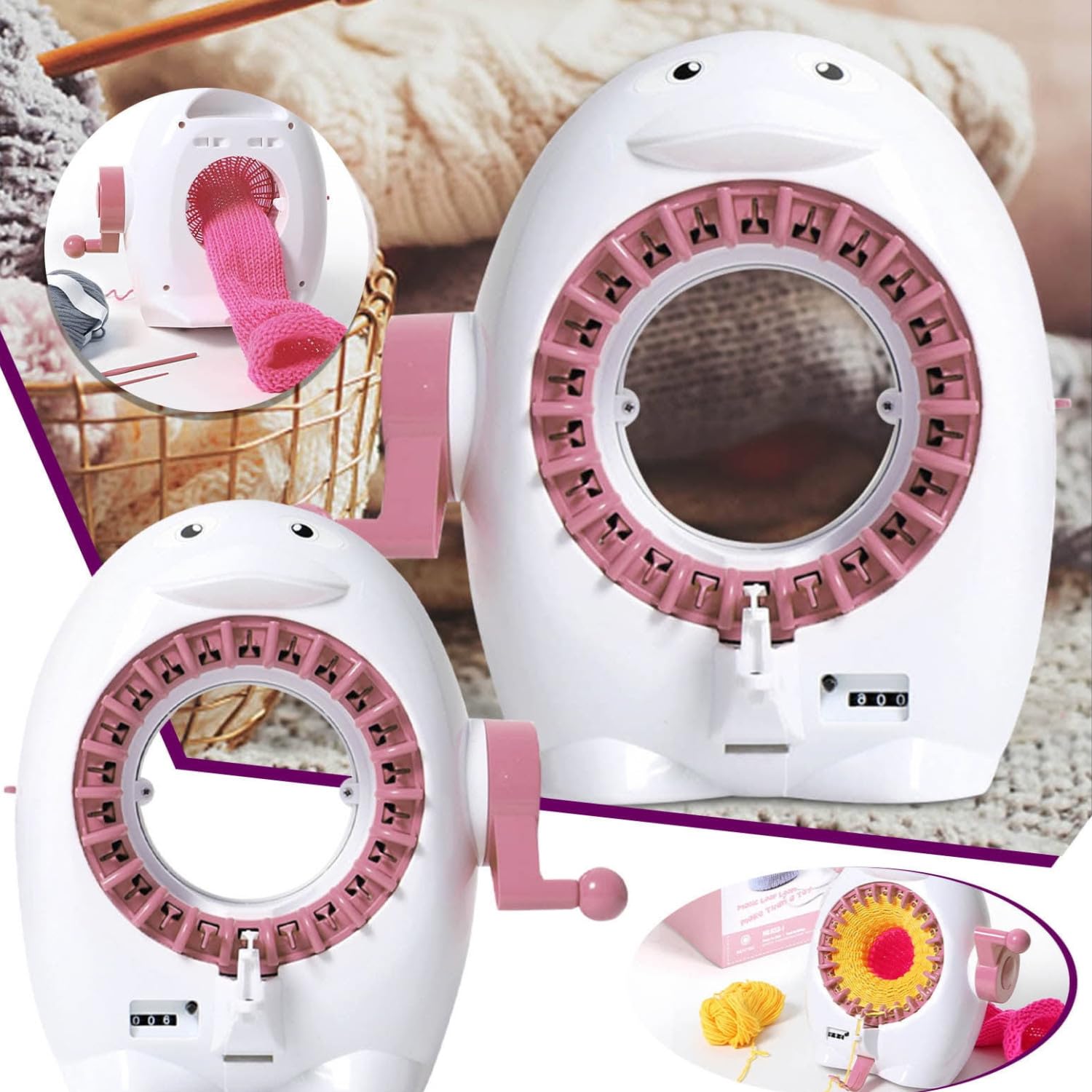 アート編機DX1000 💓アート編み機💓初登場！ Art Knitter DX1000 - YouTube