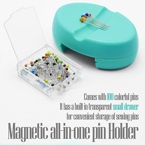 Vista 11 de Sizobi Soporte magnético para pasador, cojines magnéticos para coser, suministros de costura, organizador magnético de aguja, soporte de pasador