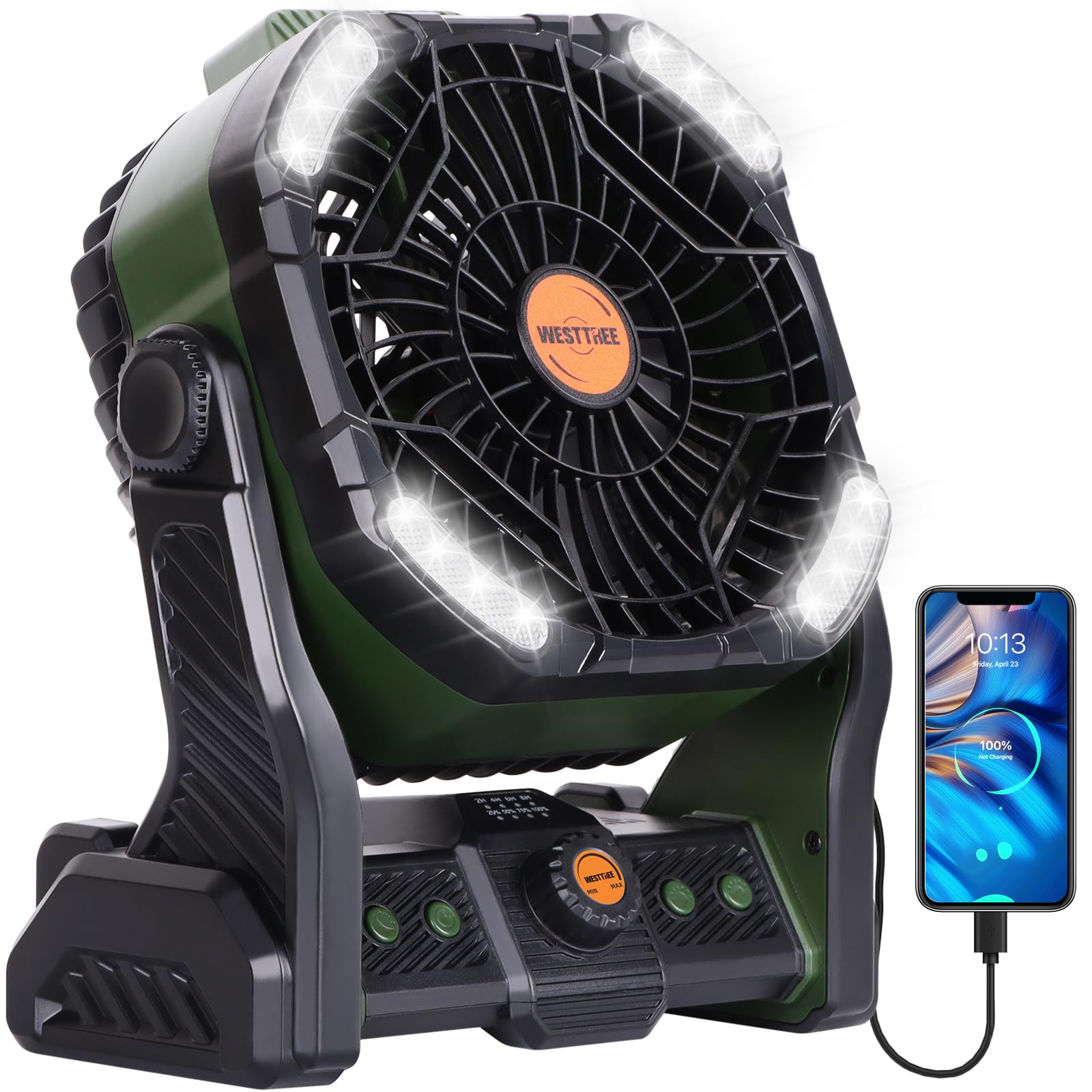 fan for beach tent