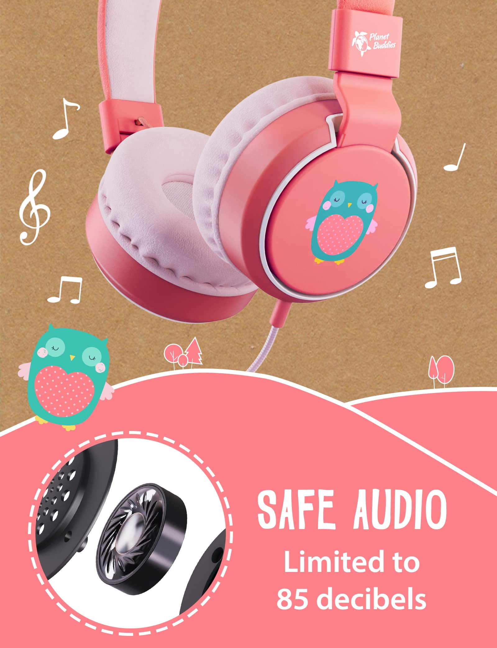 Planet Buddies Kids Headphones Wired On-Ear - Dettaglio