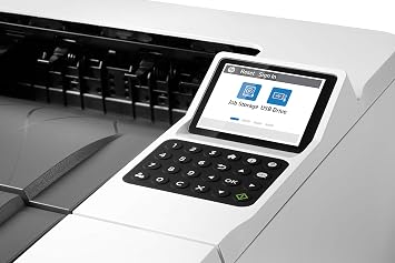 HP LaserJet Enterprise M406dn Colour Laser Printer (Printer, LAN, Duplex, 350-Sheet Paper Tray) White