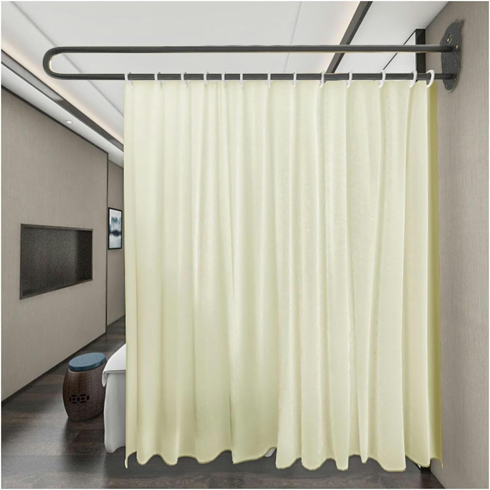 Cloison de séparation translucide pour intimité de chambre partagée