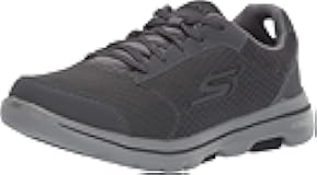 Mens Gowalk 5 Qualify - Athletic Mesh Lace Up Performance Walking Shoe