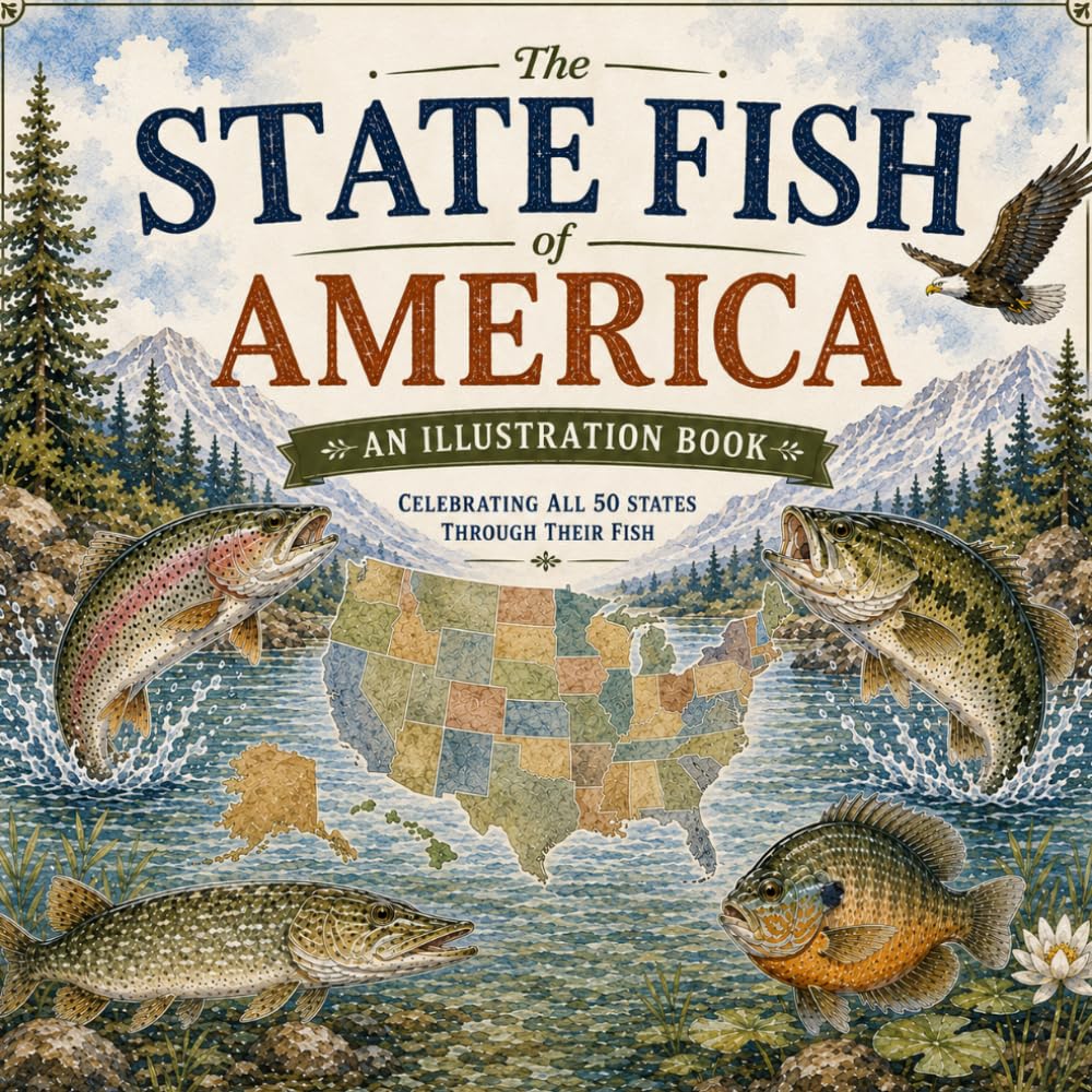State Fish of America: A Beautiful Illustrated Guide to All 50 Official State Fish