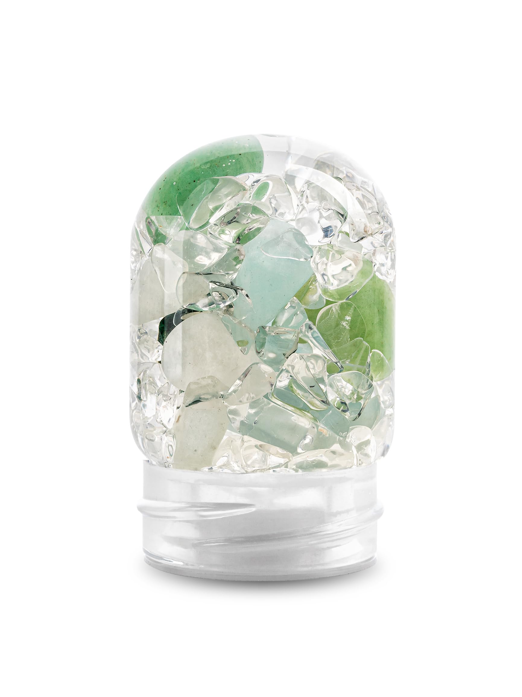 VitaJuwel GemPod Flow | Crystal Insert for VitaJuwel Bottles & Carafes with Aquamarine, Aventurine, Moonstone & Clear Quartz - Mindfulness,