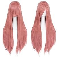 Vista 20 de anogol Vocaloid 32" 80 cm de largo recto de Cosplay peluca Pelucas Para Fiestas Halloween, Anaranjado