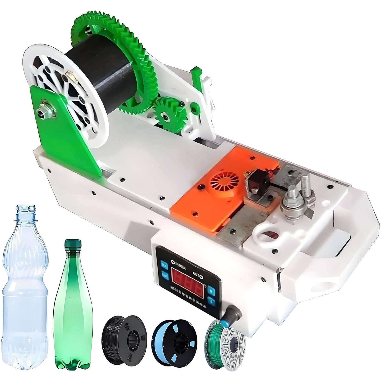 Wytłaczany plastikowy filament 3D – materiał PET z recyklingu do druku 3D, ekologiczny plastikowy filament do butelek do zrównoważonych projektów, rozmiar filamentu 1,75 mm
